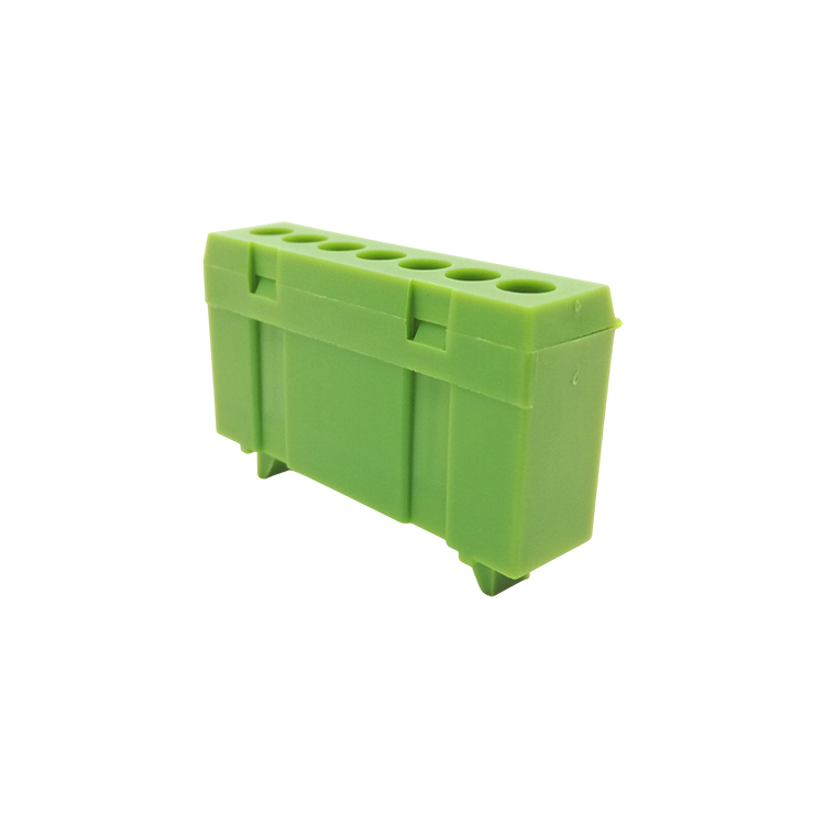 İzoleli Ray Tipi 7 Vidalı Topraklama Dağıtım Terminali (Klemensi)