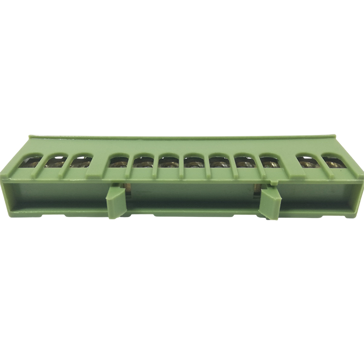 İzoleli Ray Tipi 12 Vidalı Topraklama Dağıtım Terminali (Klemensi)