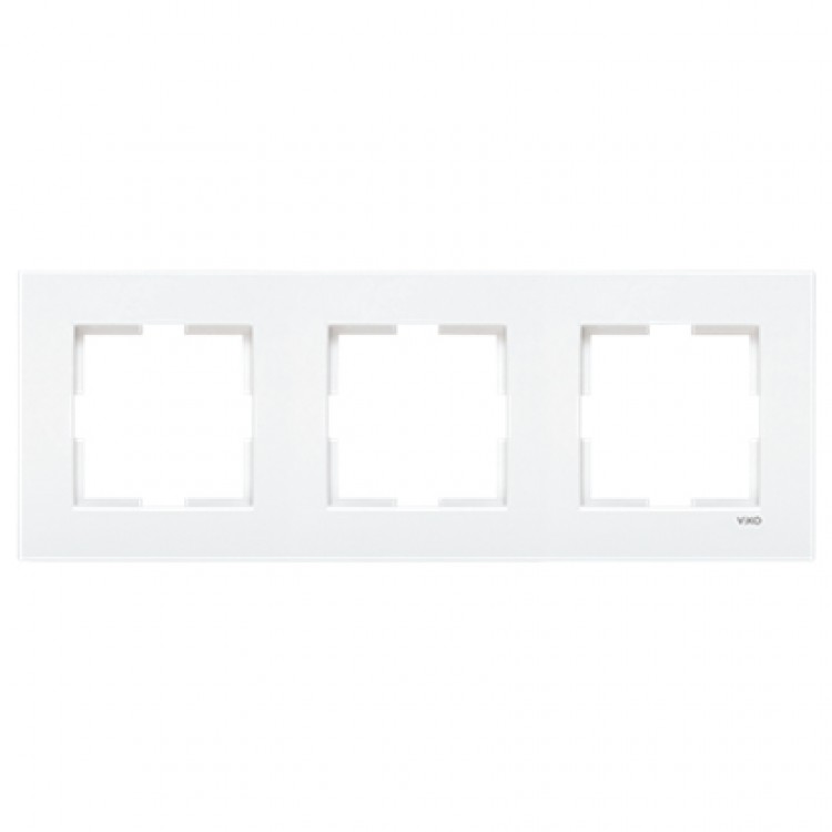 Viko / Panasonic Karre Üçlü Yatay Çerçeve Beyaz
